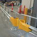 Guard Rail Bullnose End Powdercoated Yellow