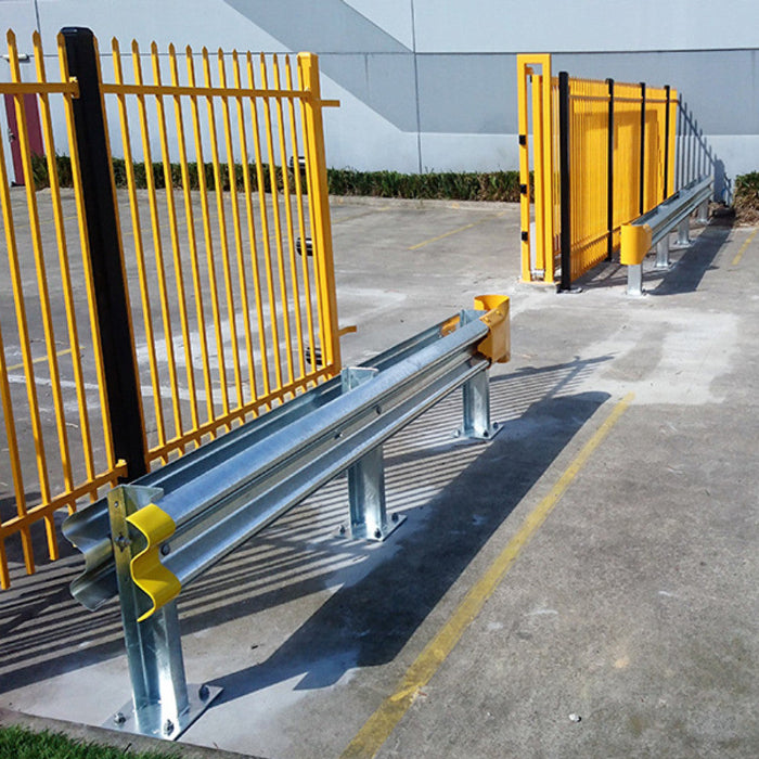 Guard Rail End Protector - Safety Yellow