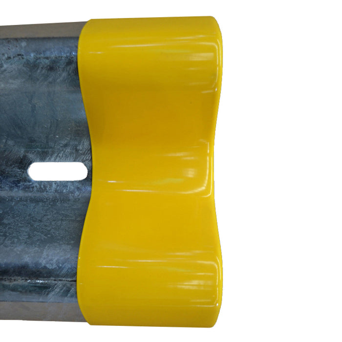 Guard Rail End Protector - Safety Yellow