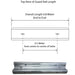 Guard Rail W-Beam 0.5M length - Galvanised