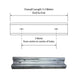 Guard Rail W-Beam 5M Galvanised Steel Finish
