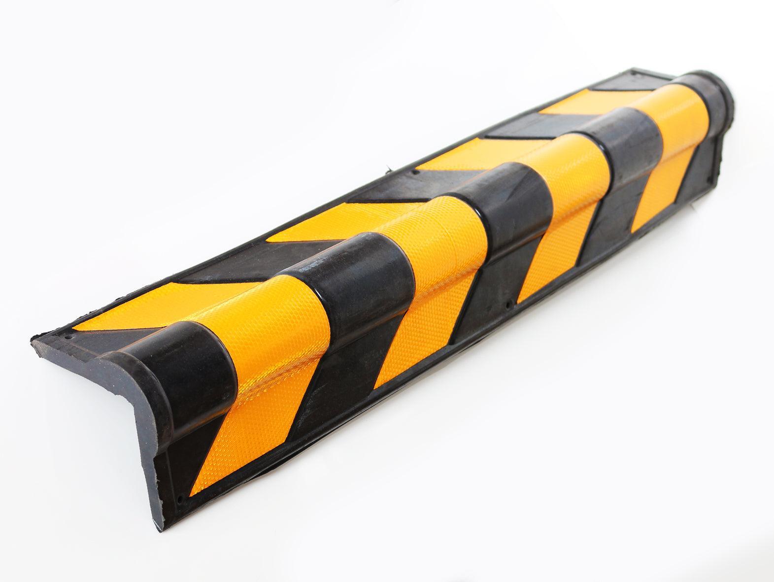 Corner guard - rubber round nosed 100mm wide x 800mm long - Car Parks and Roads