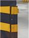 Corner guard - rubber round nosed 100mm wide x 800mm long - Car Parks and Roads