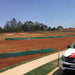 Silt fence on red dirt