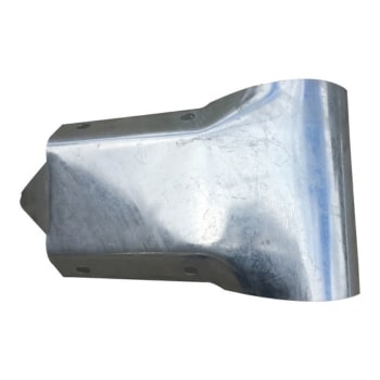 Small Galvanised Guard Rail Bullnose End