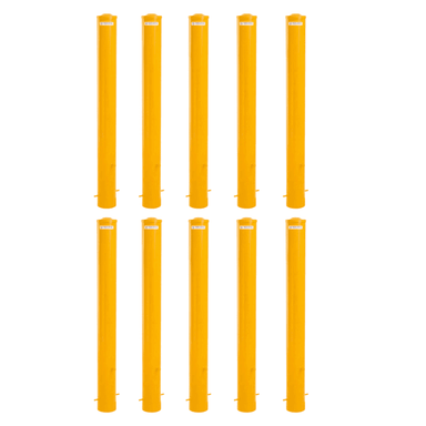 Ten pack. Cast in steel bollard. 165mm dia x 1640mm high. - Car Parks and Roads