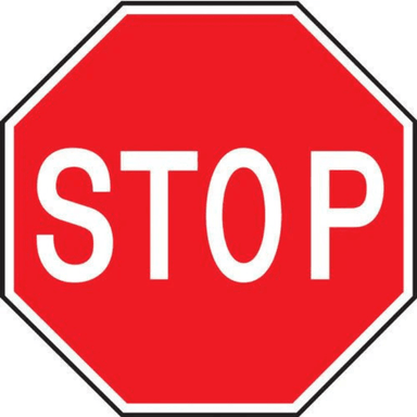 STOP Sign 750mm (R1-1B) - Car Parks and Roads
