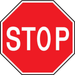 STOP Sign 750mm (R1-1B) - Car Parks and Roads