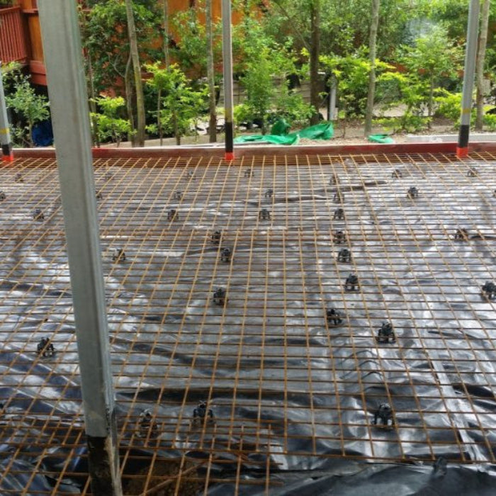 Vapour barrier under house slab