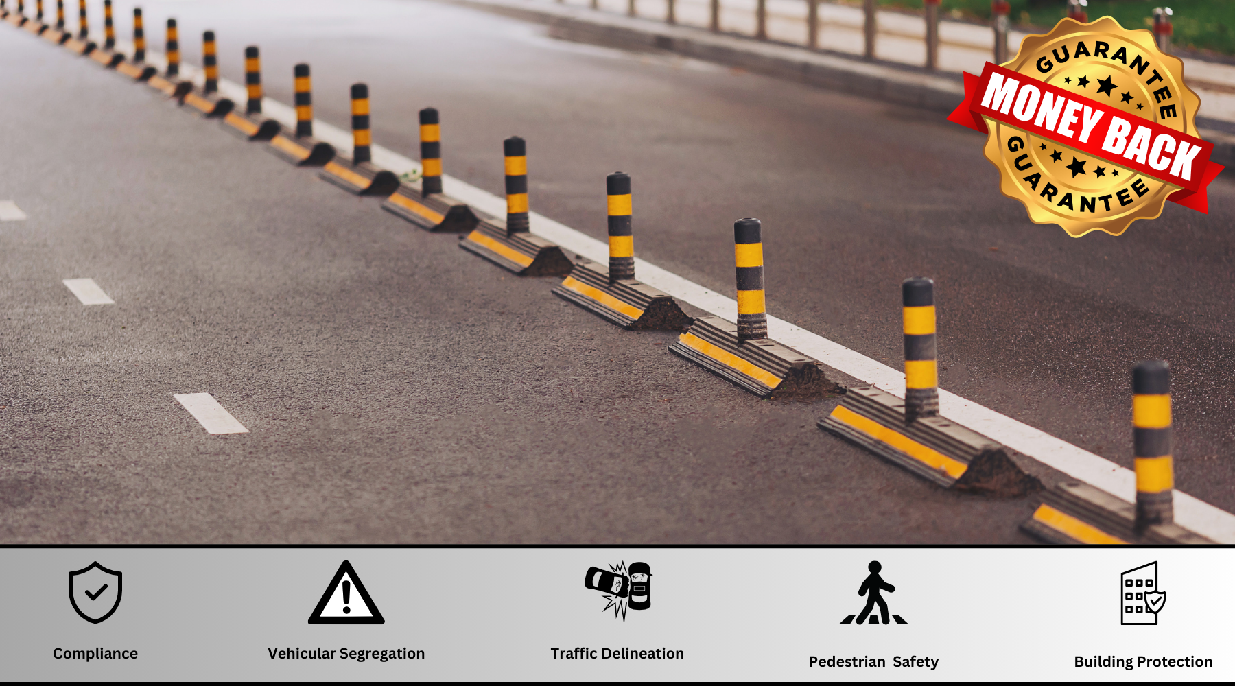 Car Ramp Protection Solution Car Parks and Roads - Car park protection products.