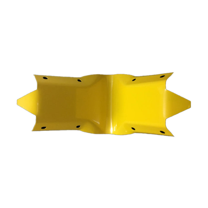 Yellow Powdercoated Internal Bend Guard Rail