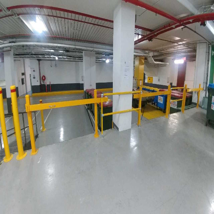 bollard car park surface mount 140mm x 1300mm high