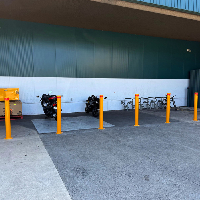 bollard car park surface mount 140mm x 1300mm high