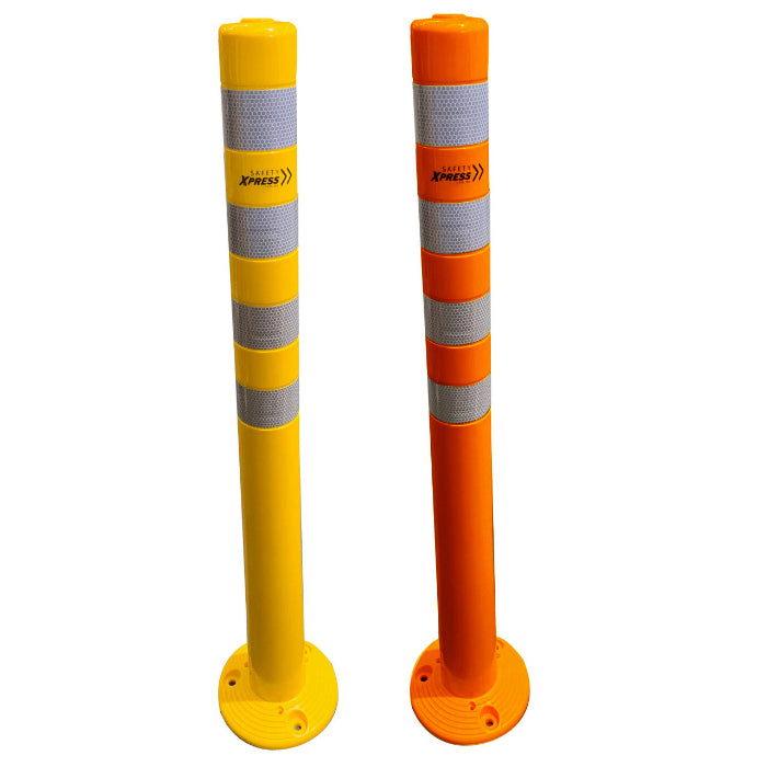 Super Flexible Bollard 75mm x 1000mm | Yellow or Orange — Car Parks and ...