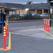 bollard super flexible 75mm x 1000mm yellow orange