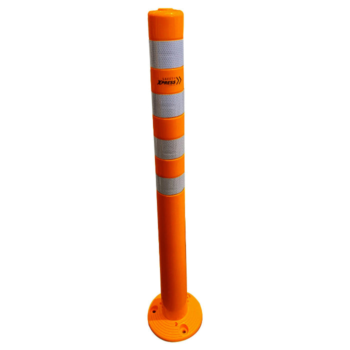 bollard super flexible 75mm x 1000mm yellow orange
