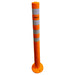 bollard super flexible 75mm x 1000mm yellow orange