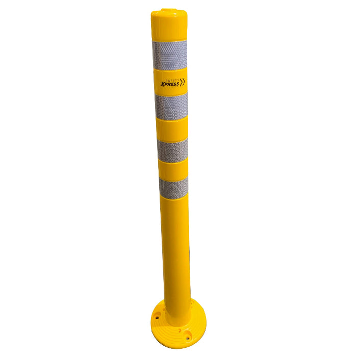 bollard super flexible 75mm x 1000mm yellow orange