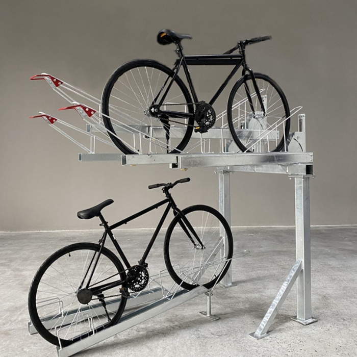 double decker bike rack fits 4 bikes 2 up 2 down