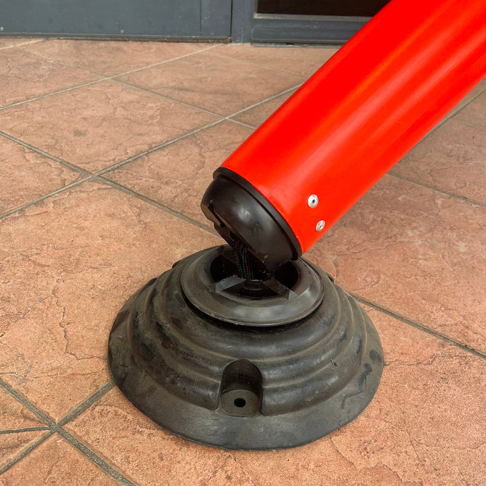 flexible rebound bollard knock down type