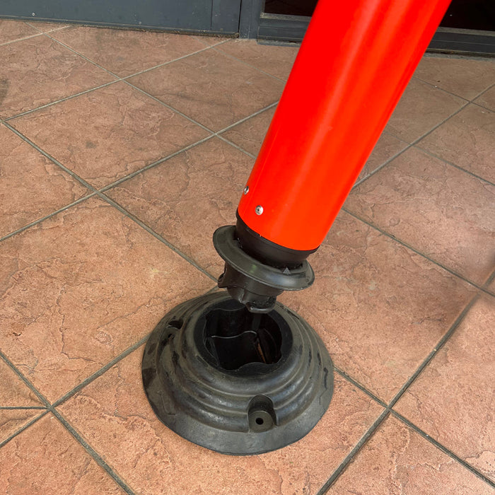 flexible rebound bollard knock down type