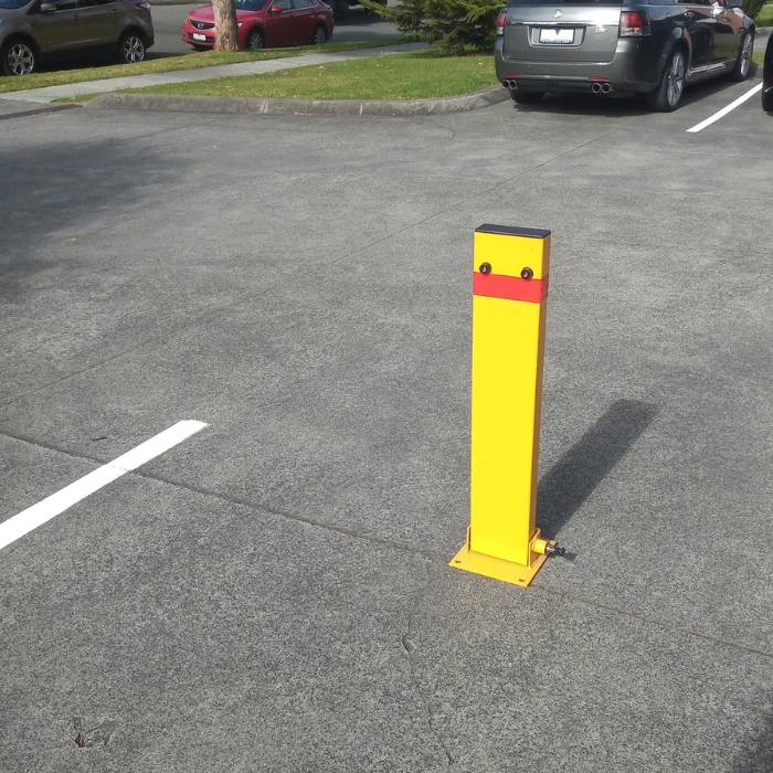 fold down parking protector 800mm height with key lock