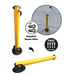 fold down parking protector bollard 620mm height