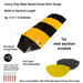 heavy duty steel speed hump 5mm gauge 1m middle section