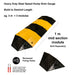 heavy duty steel speed hump 5mm gauge end