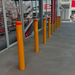 in ground bollard 140mm diameter x 1600mm high