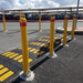 removable bollard 90mm diameter with lockable sleeve