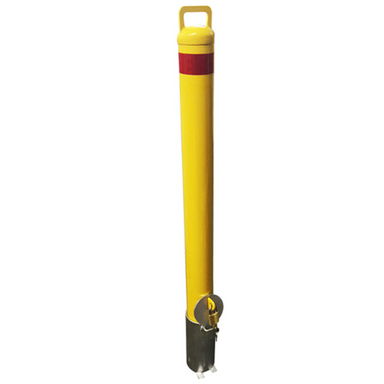 removable bollard 90mm diameter with lockable sleeve
