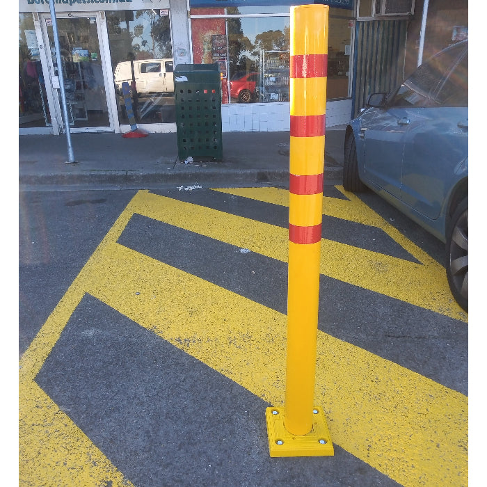 shared zone impact bollard 1350mm height