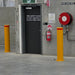 steel surface mount bollard 220mm x 1200mm