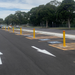 surface mount bollard 140mm x 1300mm for shared zone disabled parking
