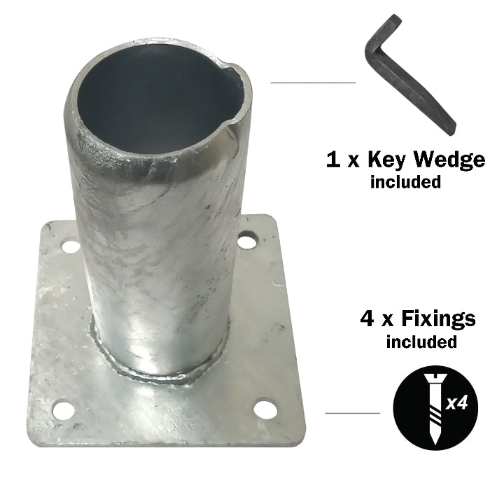 surface mount sleeve for sign post