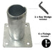 surface mount sleeve for sign post