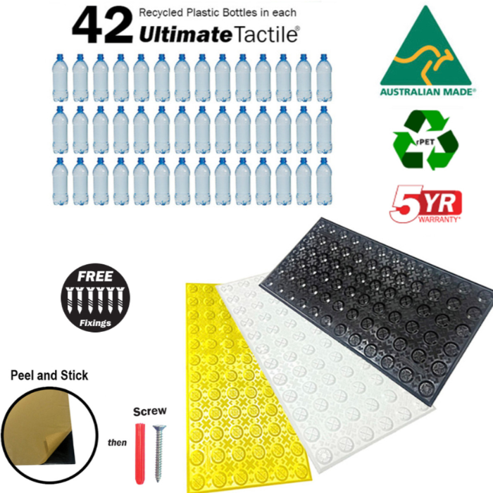 ultimate stick screw tactiles directional 300x600 vic approved