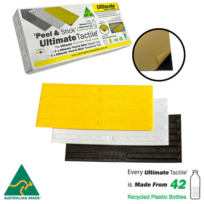 ultimate tactile peel stick directional 300x600 vic approved