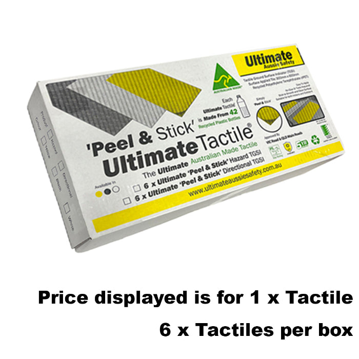 ultimate tactile peel stick directional 300x600 vic approved